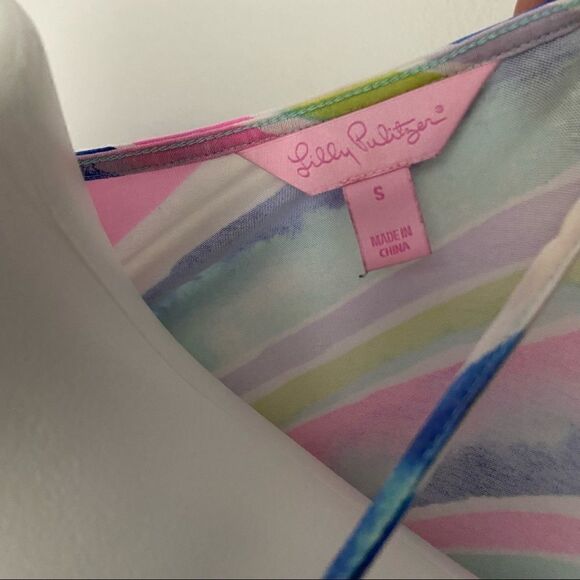 LP Watercolor Asymmetrical Tank Dress - Picture 9 of 13